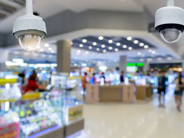 Security Cameras in Retail Store